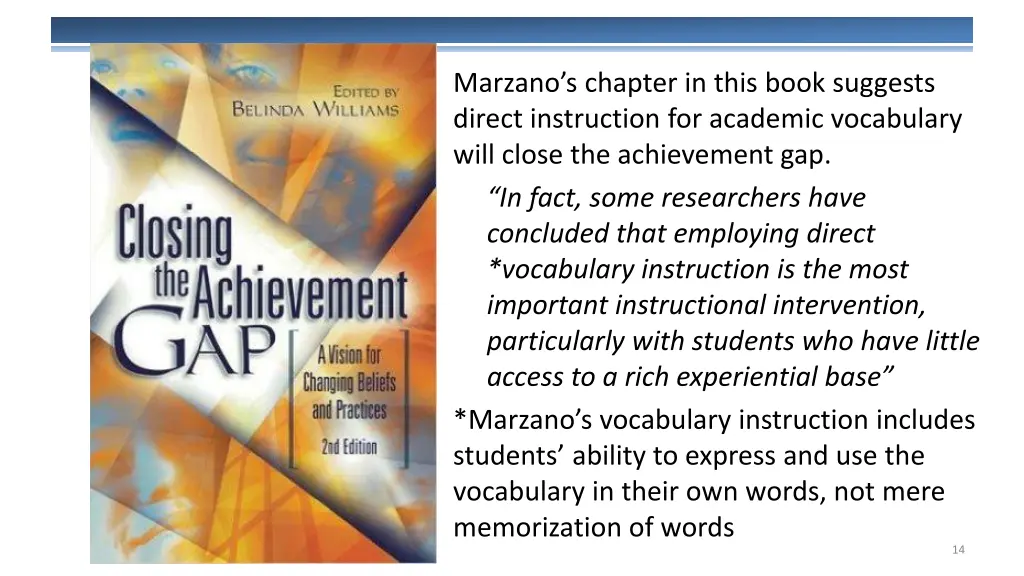 marzano s chapter in this book suggests direct