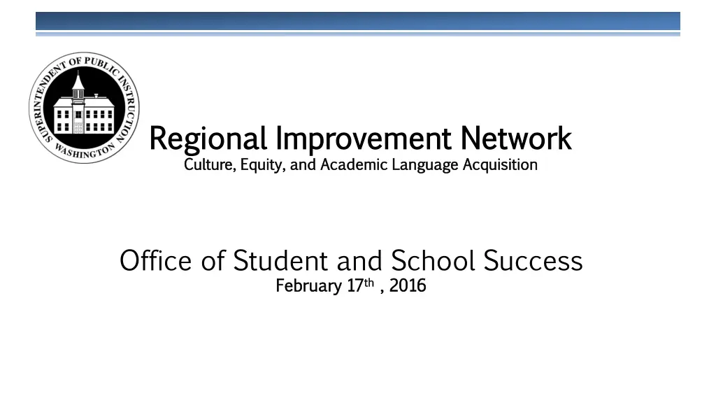 regional regional i improvement network