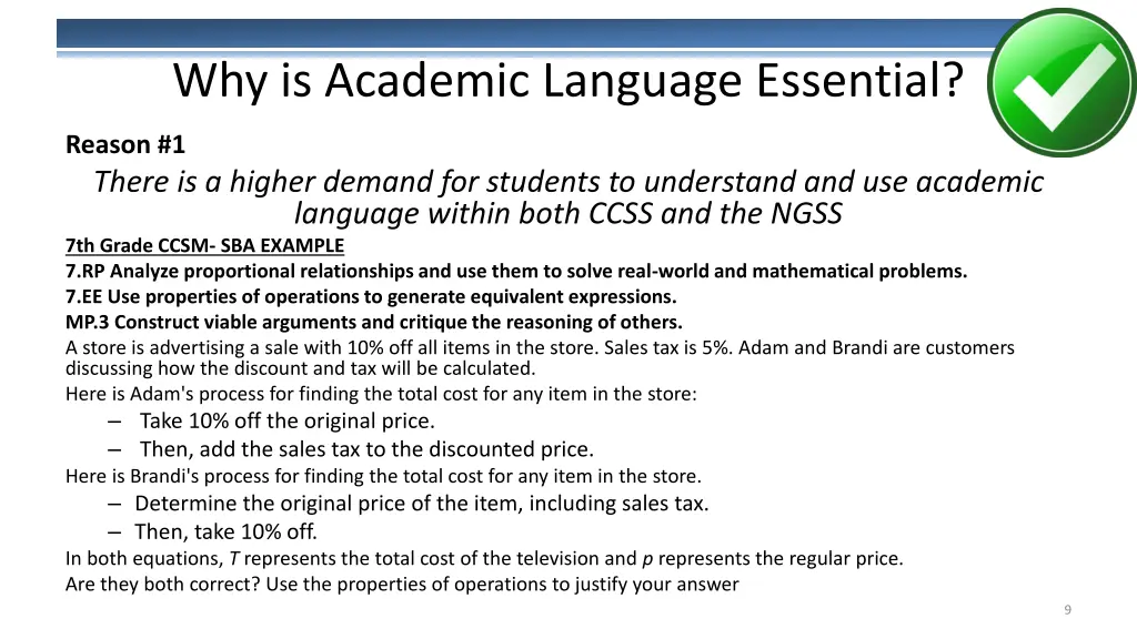 why is academic language essential 1