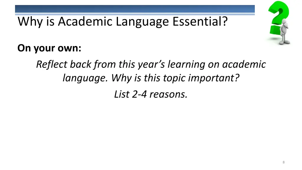 why is academic language essential