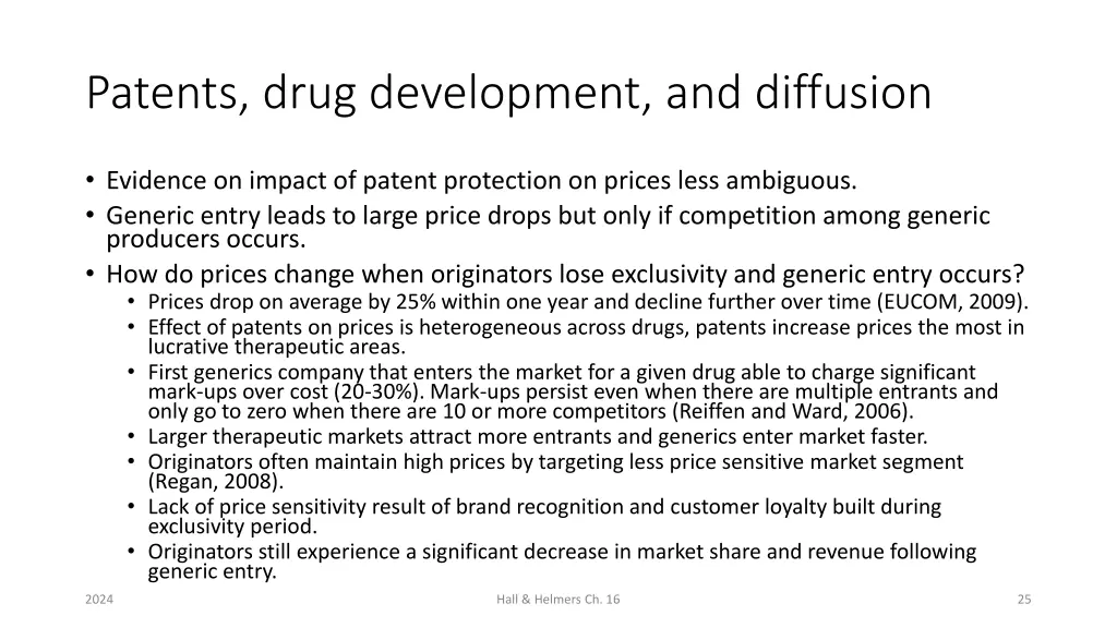 patents drug development and diffusion 4