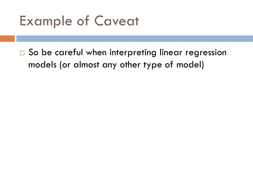 example of caveat 3