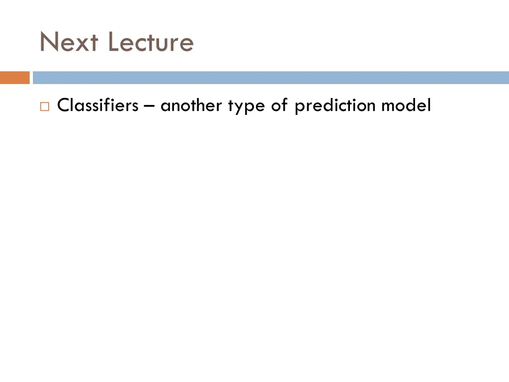 next lecture