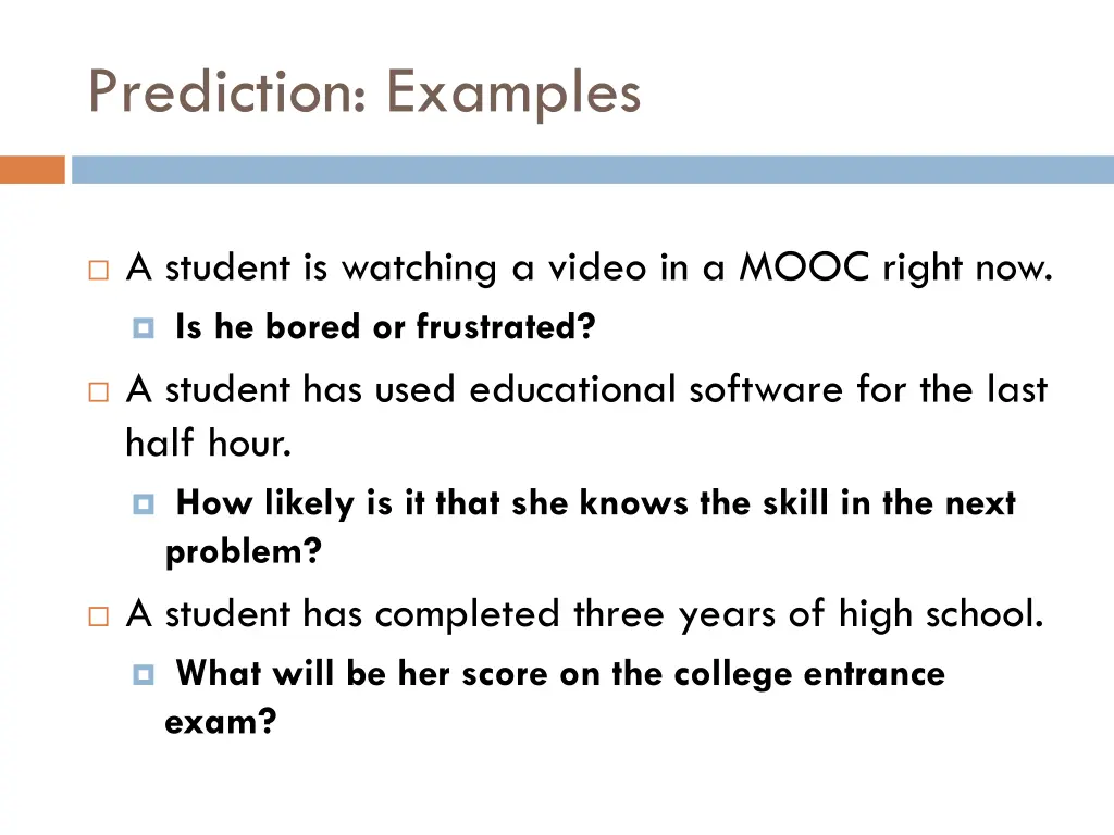 prediction examples