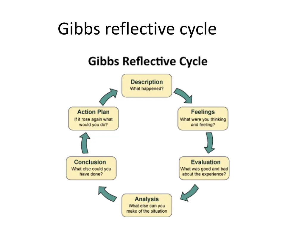 gibbs reflective cycle