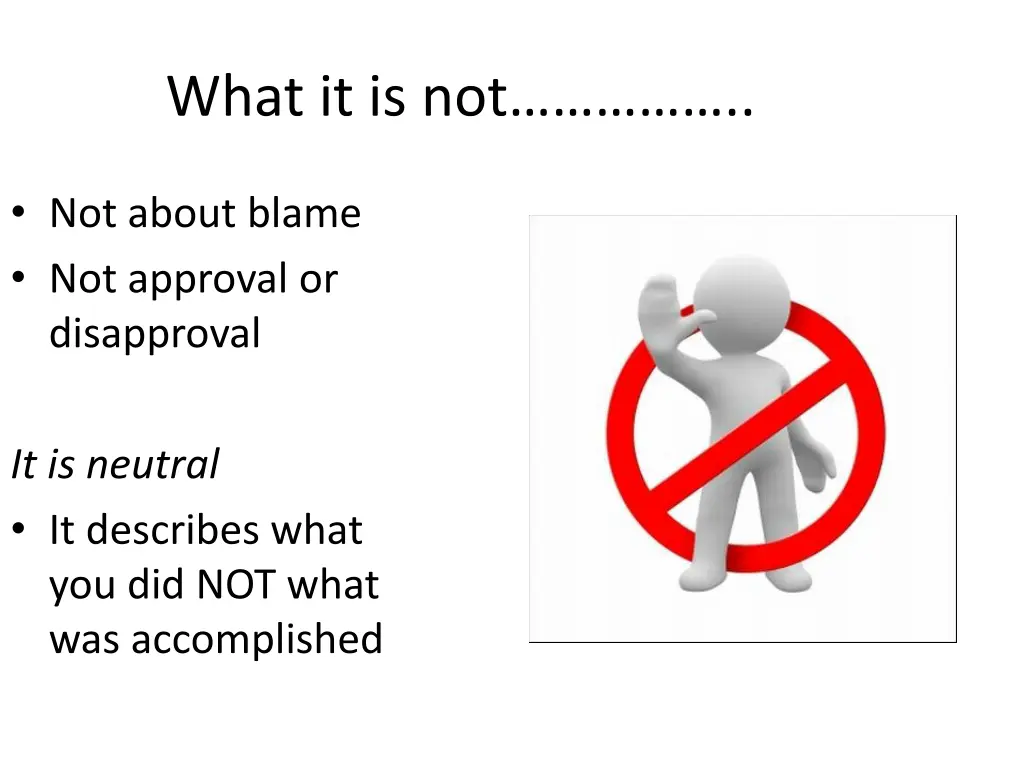 what it is not