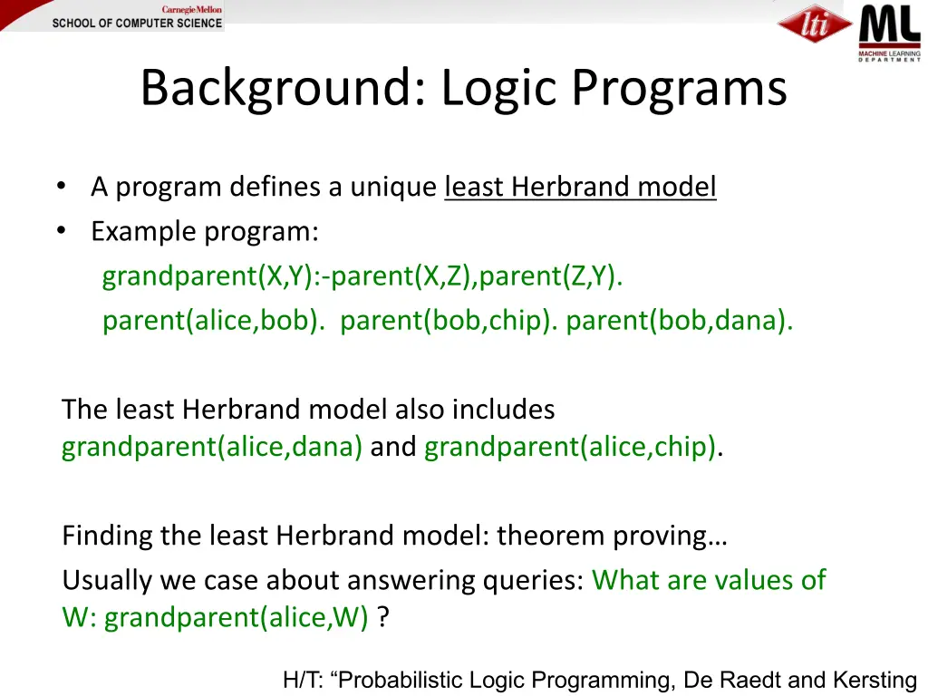 background logic programs 2
