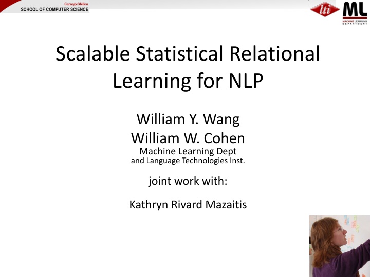 scalable statistical relational learning for nlp