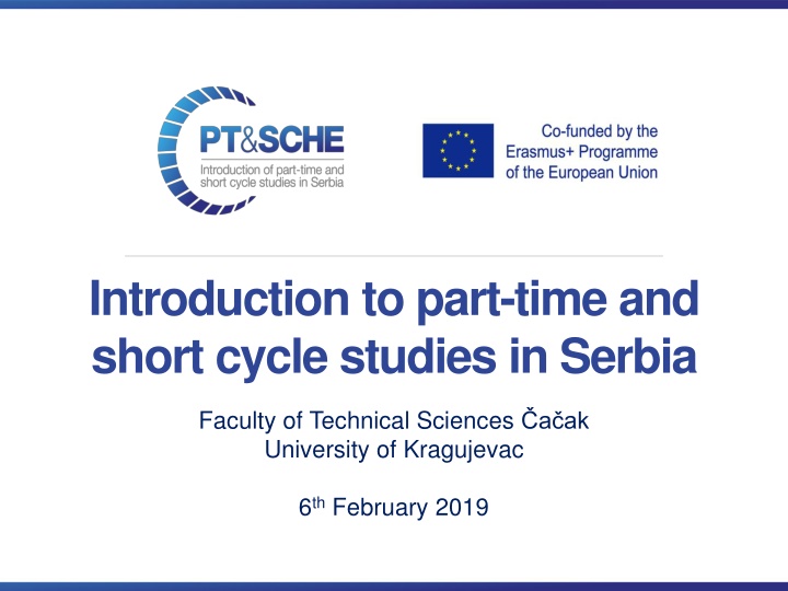 introduction to part time and short cycle studies