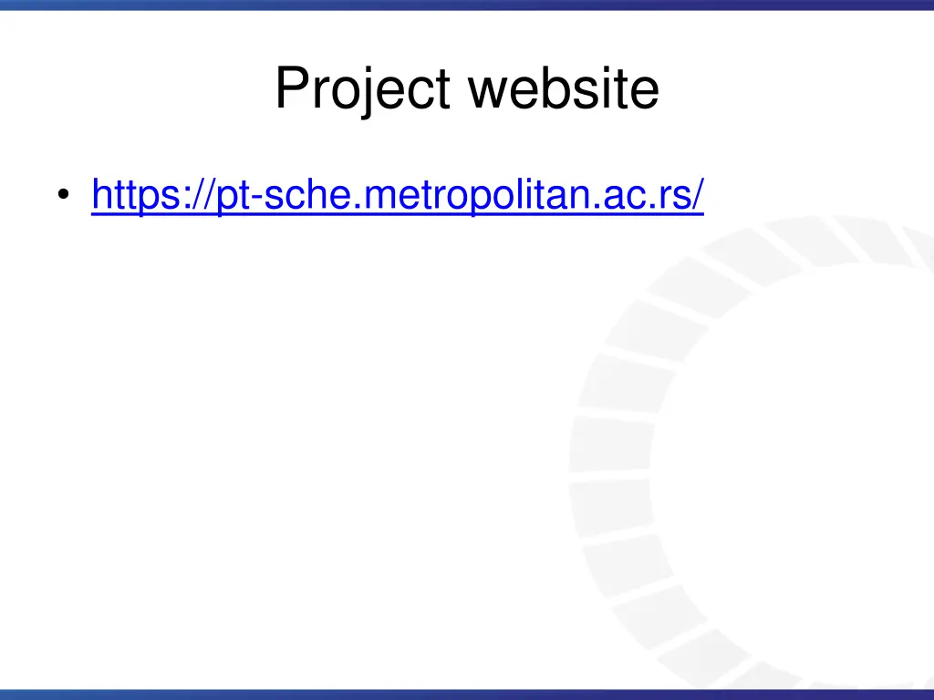 project website