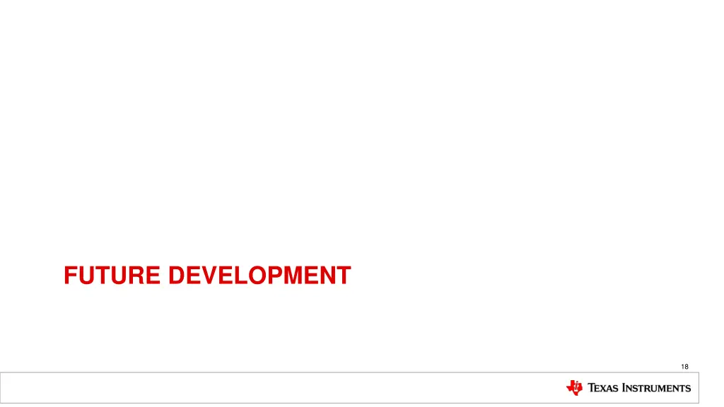 future development
