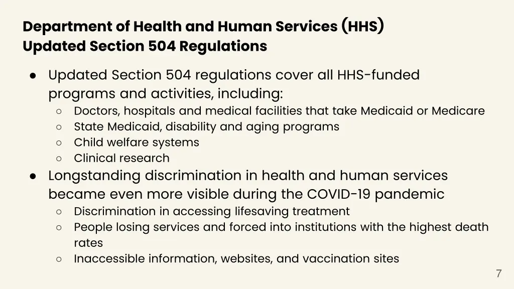 department of health and human services
