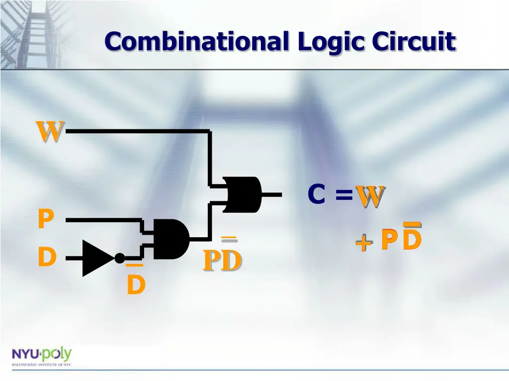 combinational logic circuit