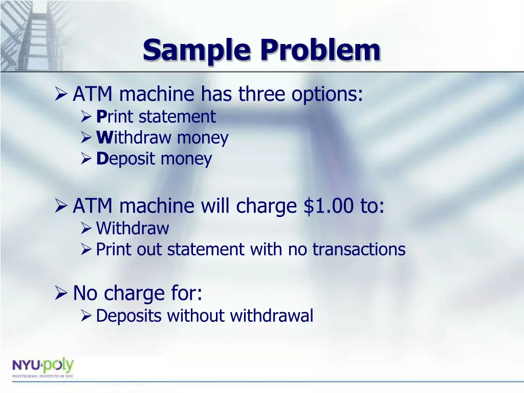 sample problem