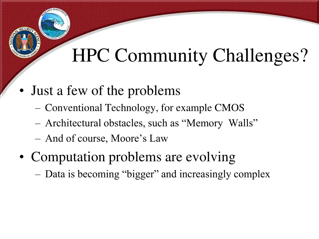 hpc community challenges