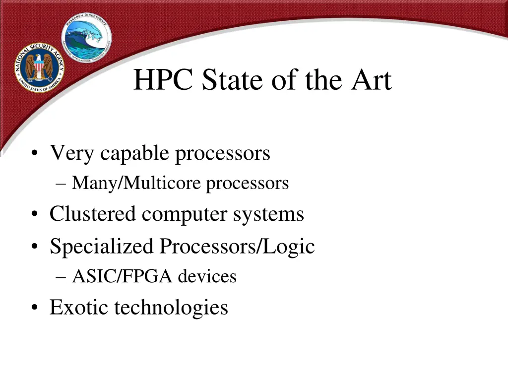 hpc state of the art