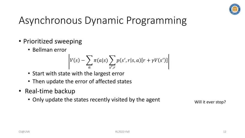 asynchronous dynamic programming 1