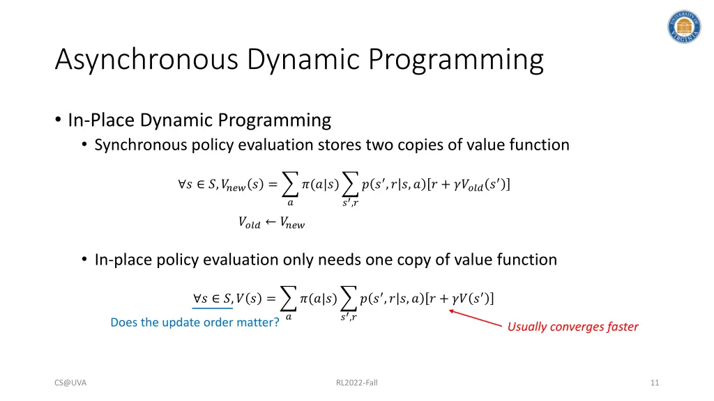 asynchronous dynamic programming