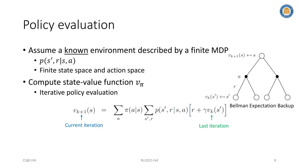 policy evaluation 1