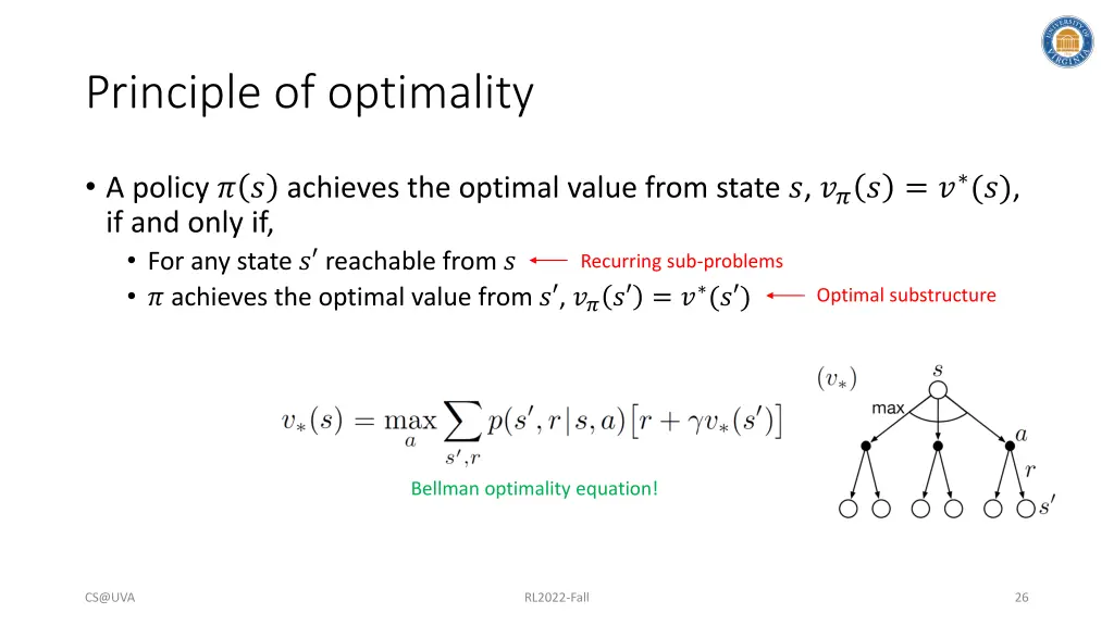 principle of optimality