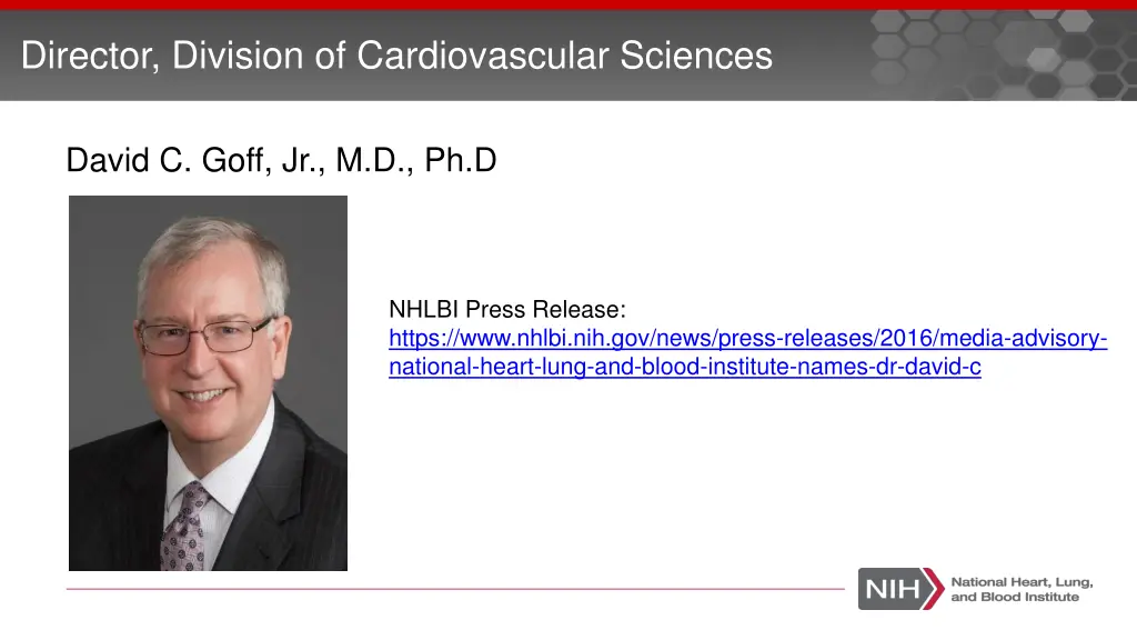 director division of cardiovascular sciences
