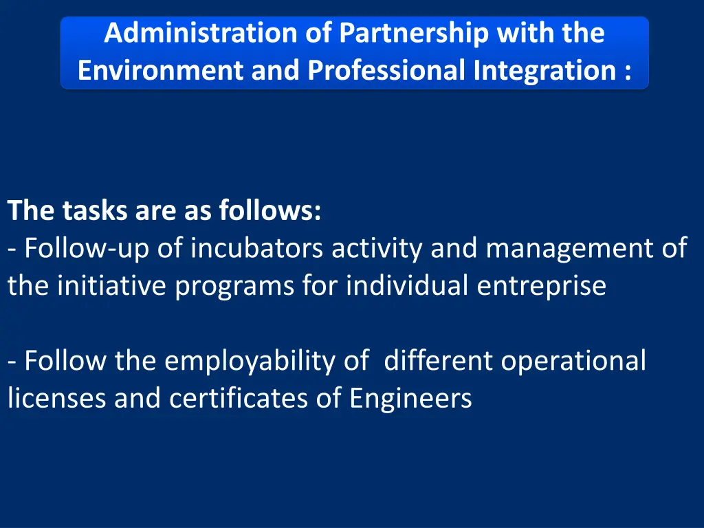 administration of partnership with 1