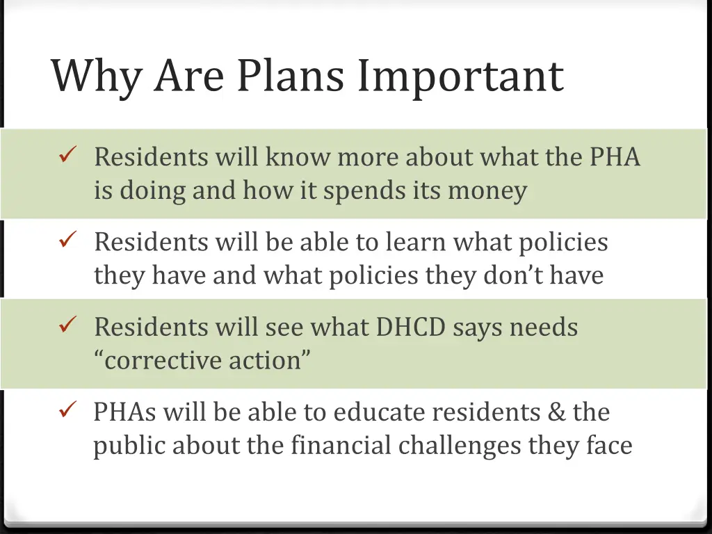 why are plans important