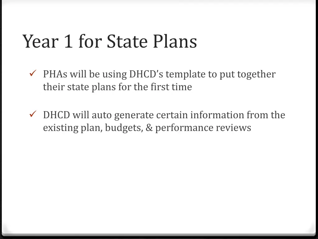 year 1 for state plans