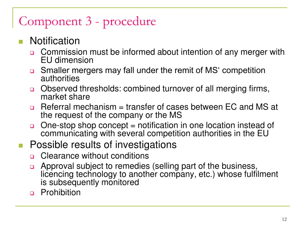 component 3 procedure