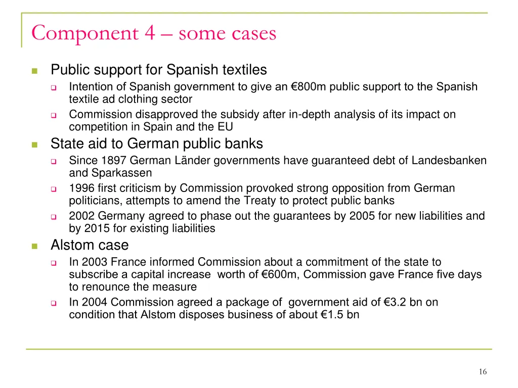 component 4 some cases