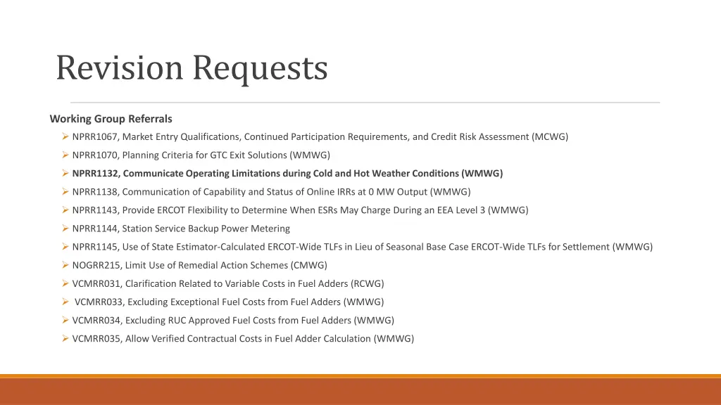 revision requests 1