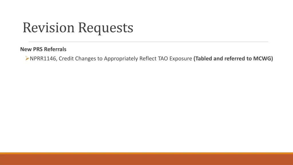 revision requests