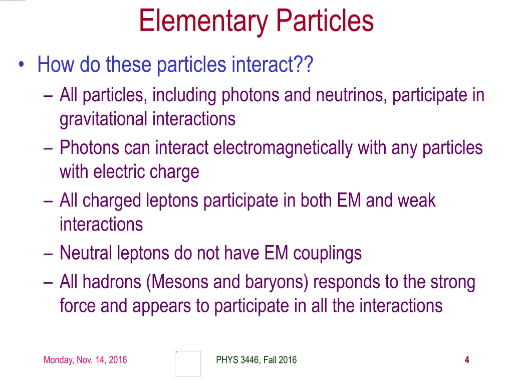 elementary particles 1