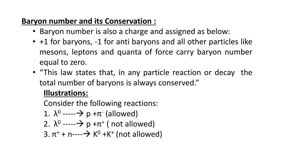 baryon number and its conservation baryon number