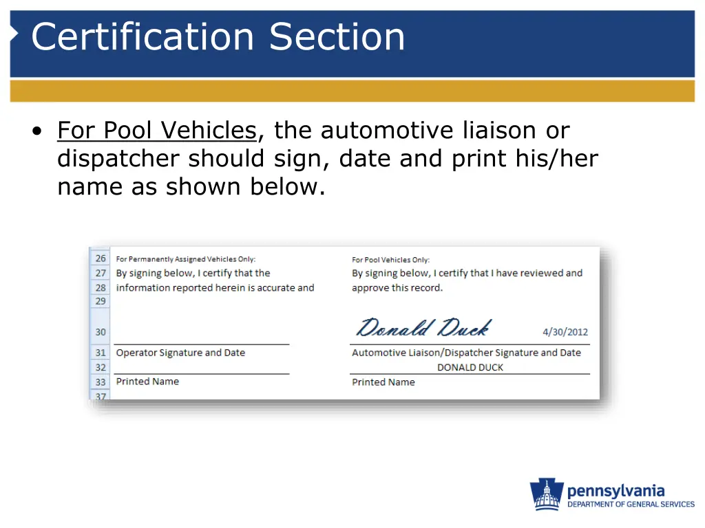 certification section 1