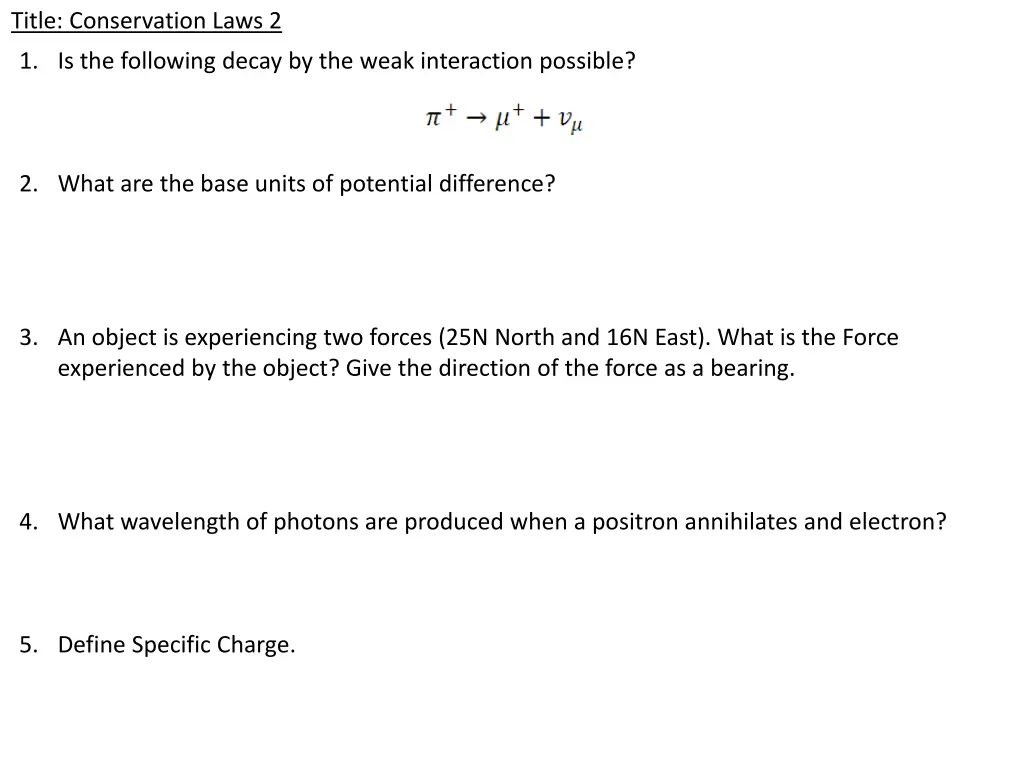 title conservation laws 2