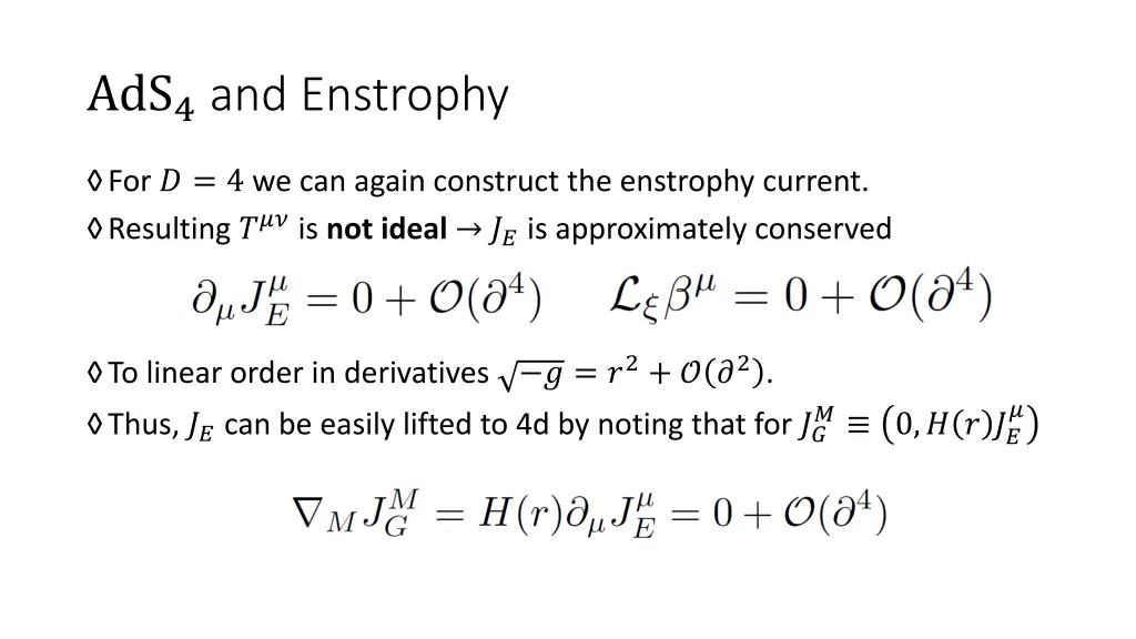 ads 4 and enstrophy