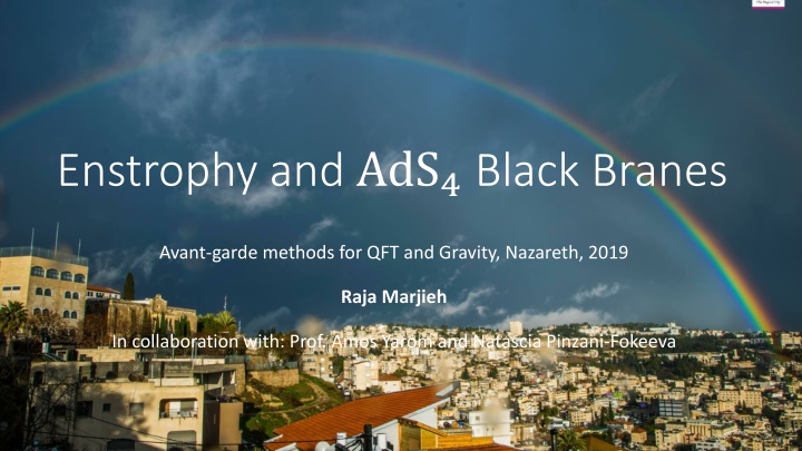 enstrophy and ads 4 black branes