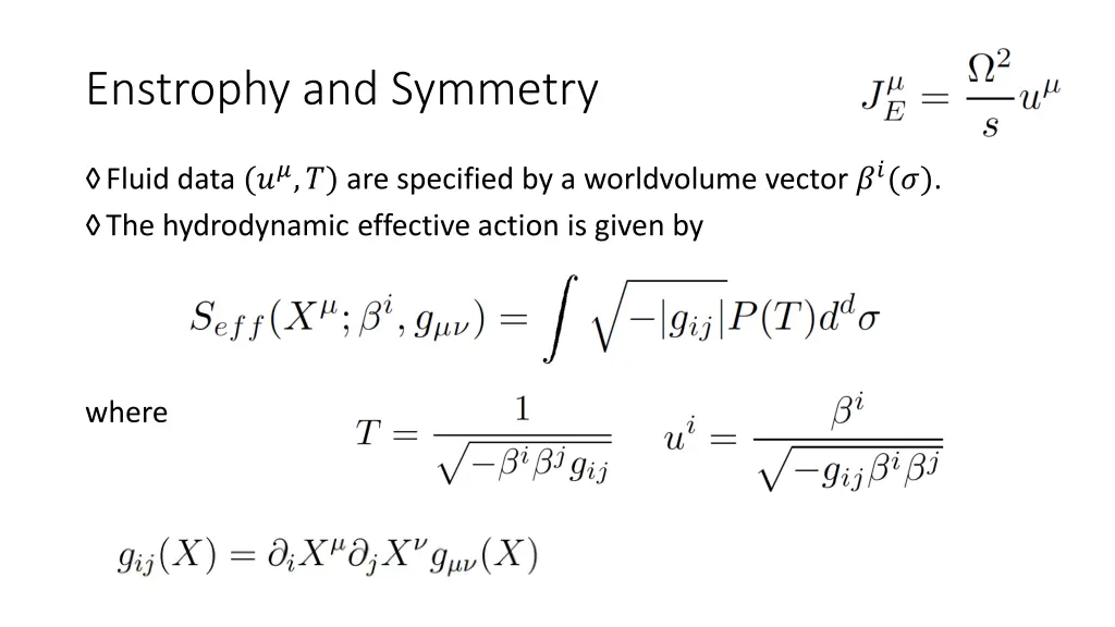 enstrophy and symmetry 1