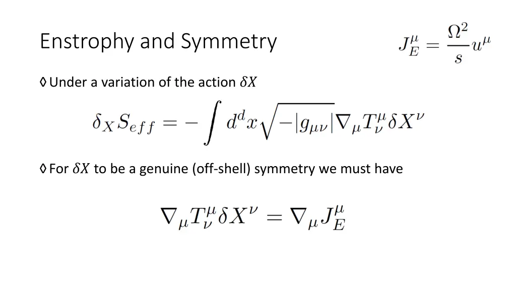 enstrophy and symmetry 2
