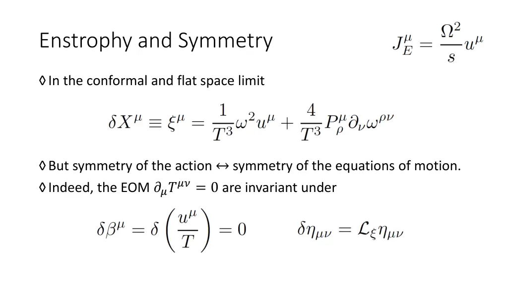 enstrophy and symmetry 3