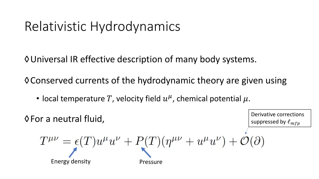 relativistic hydrodynamics