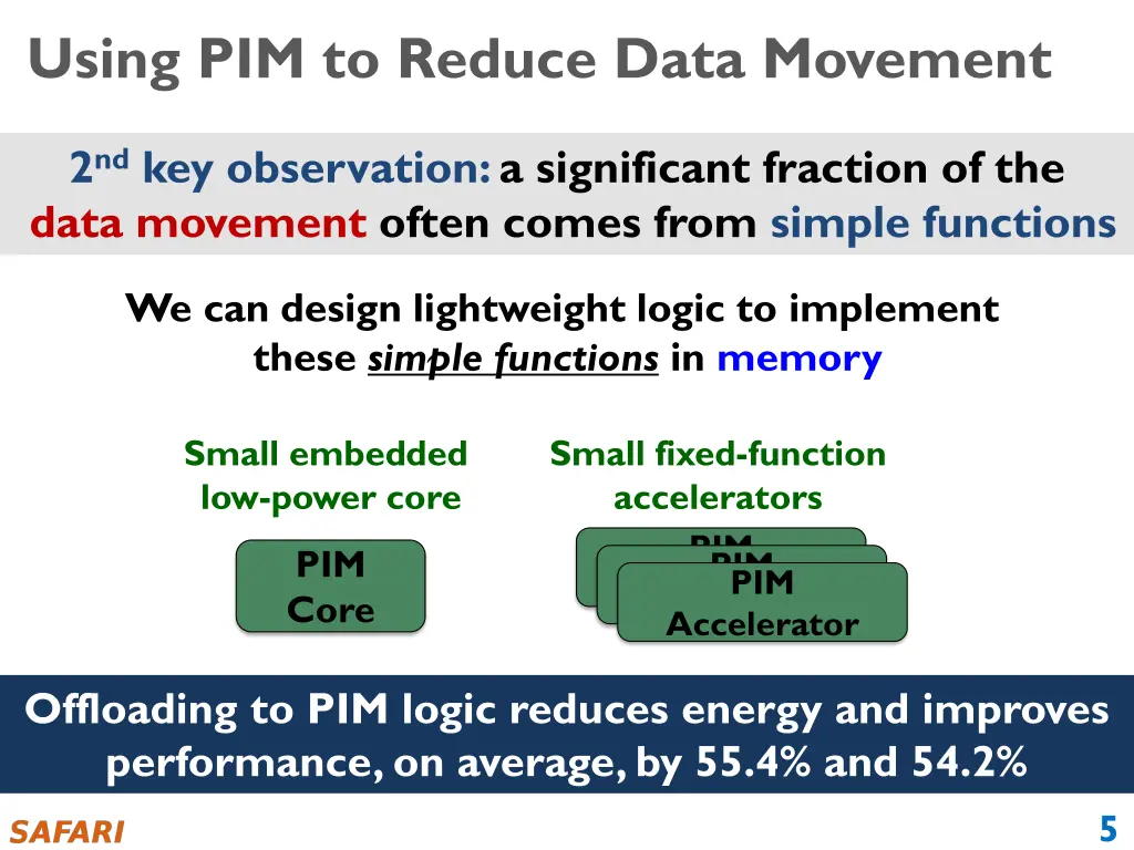 using pim to reduce data movement