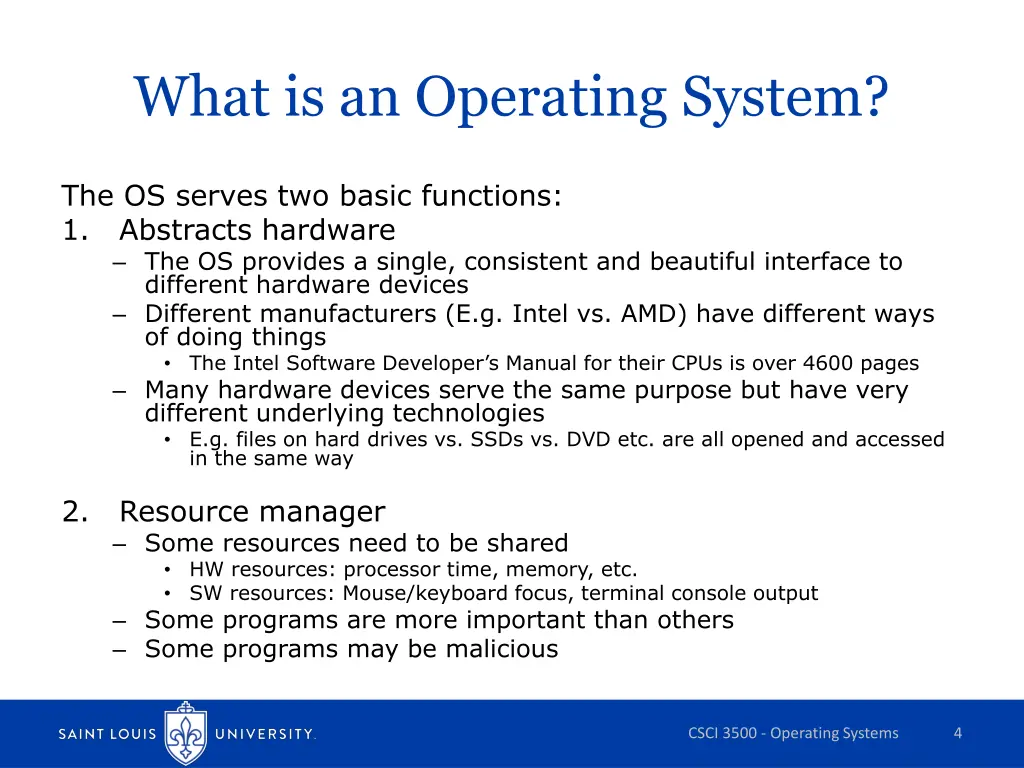 what is an operating system