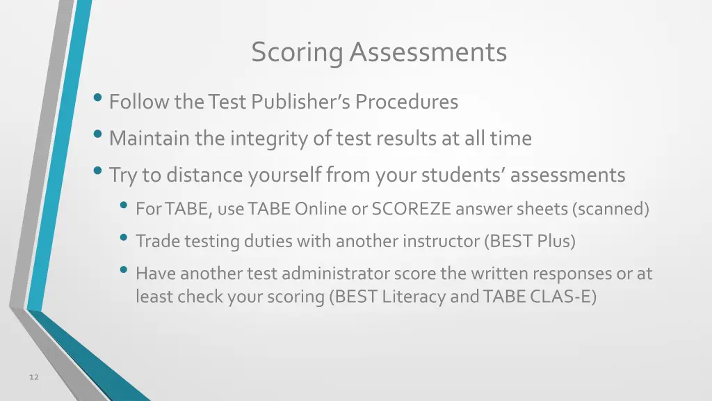 scoring assessments