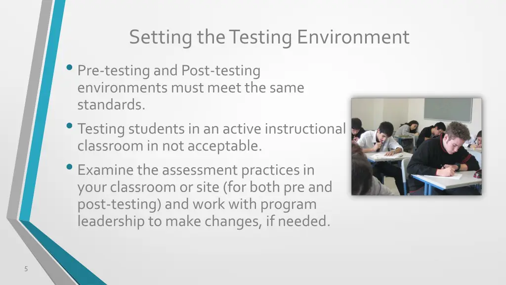 setting the testing environment pre testing