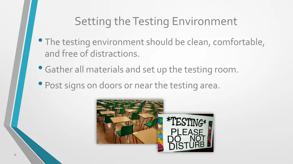 setting the testing environment the testing