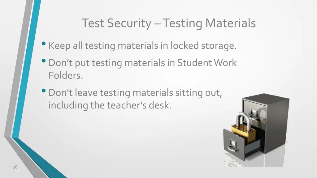 test security testing materials keep all testing