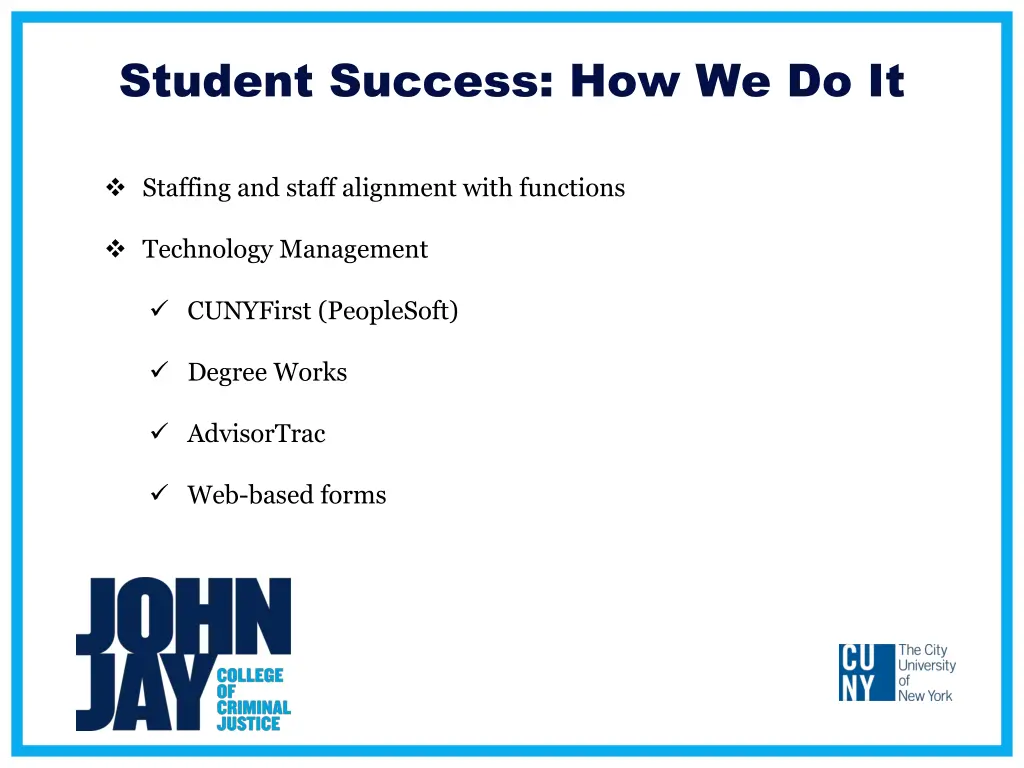 student success how we do it