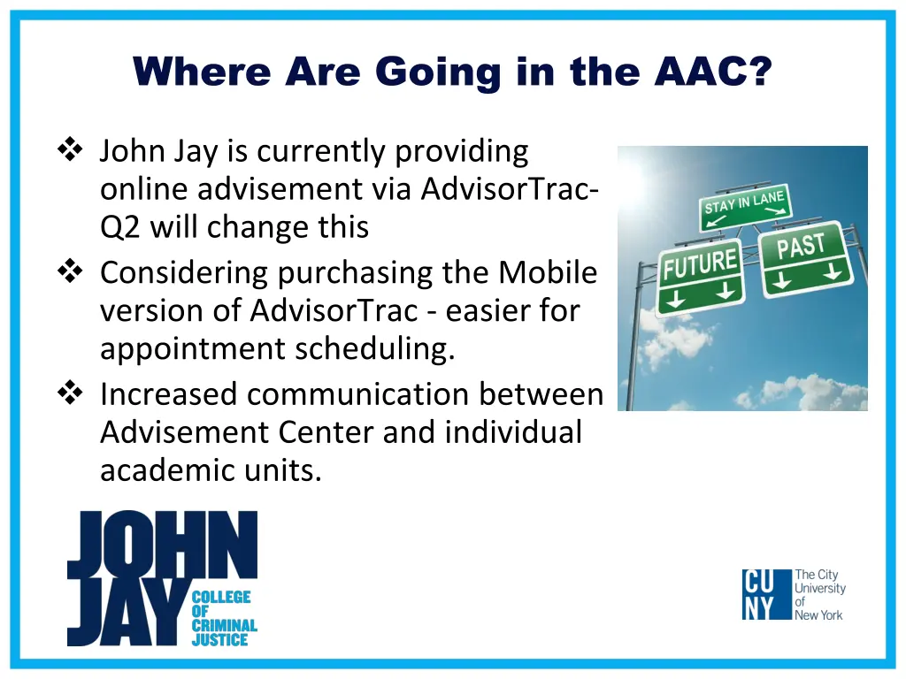 where are going in the aac